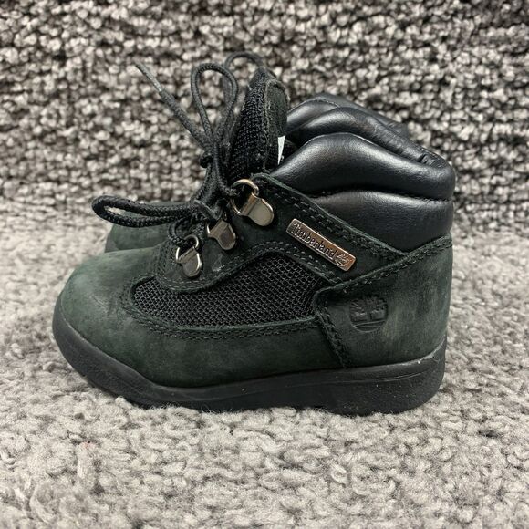 Timberland Toddler Field Boots Black Size 8 - Picture 1 of 8
